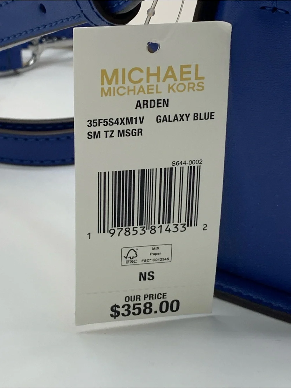 Michael kors ARDEN SMALL SIGNATURE LOGO MESSENGER BAG Galaxy Blue